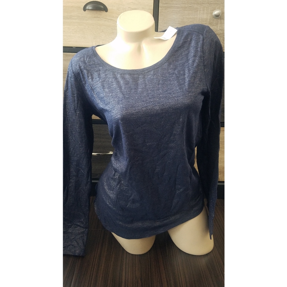 LOFT shimmer long sleeve knit